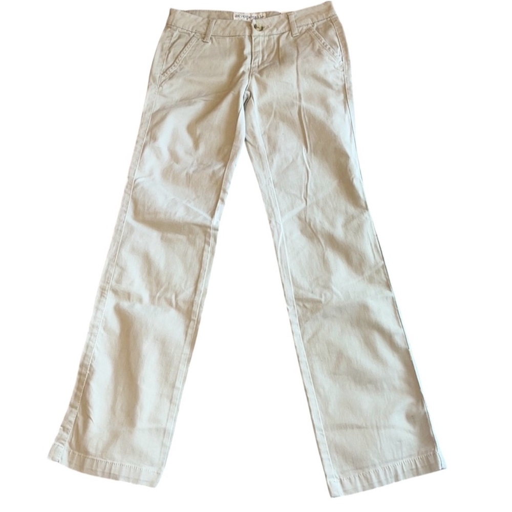 Size 12L LEE Riders cream color straight leg pant with Tummy control #10124
